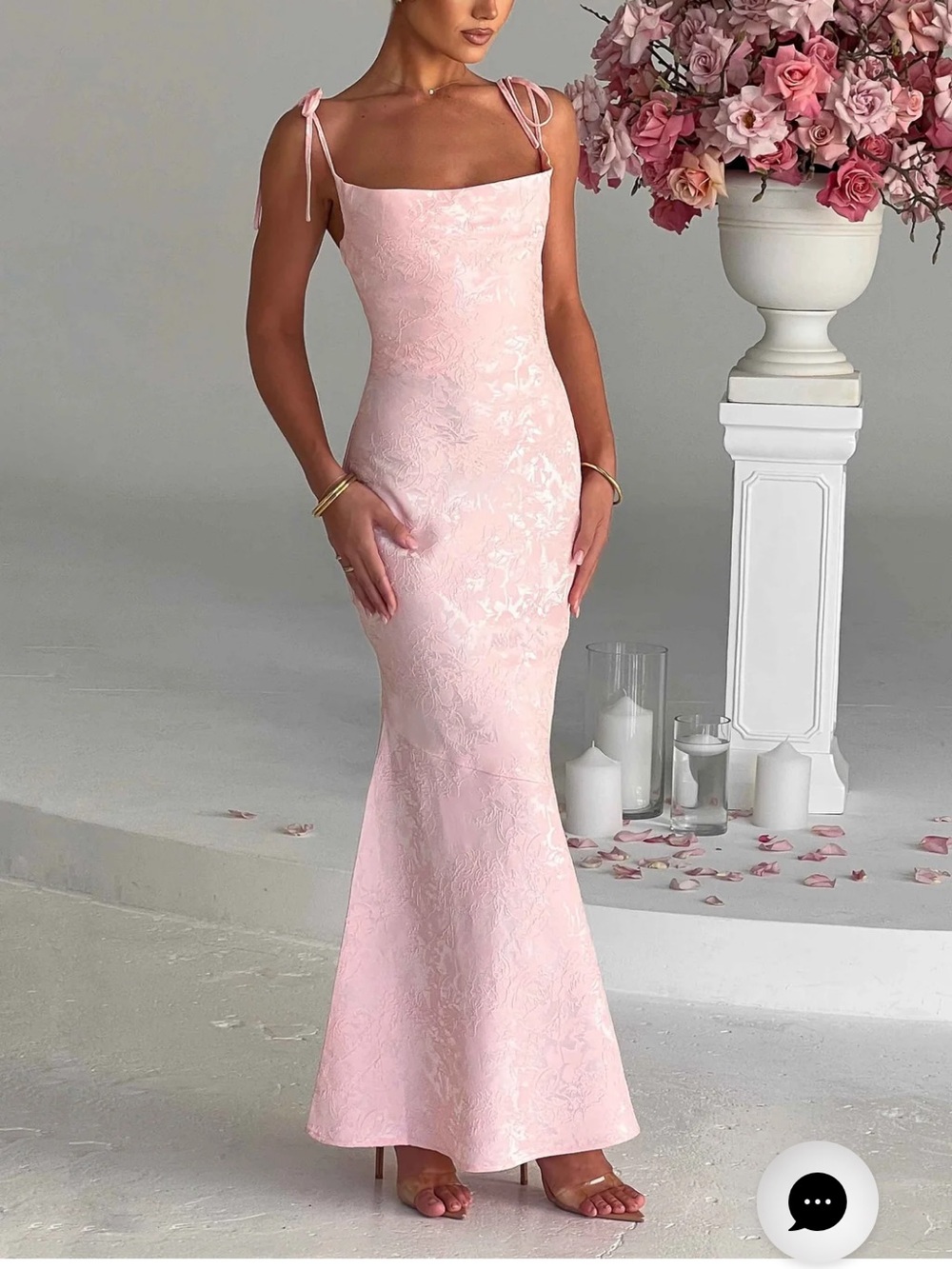 WHITNEY MAXI DRESS - BLUSH